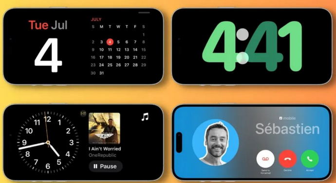 南岳苹果手机维修分享iOS17横屏充电待机显示有什么好处 