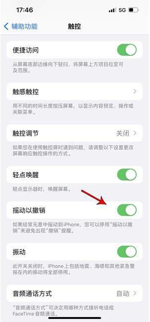 南岳苹果手机维修分享iPhone手机如何设置摇一摇删除文字 